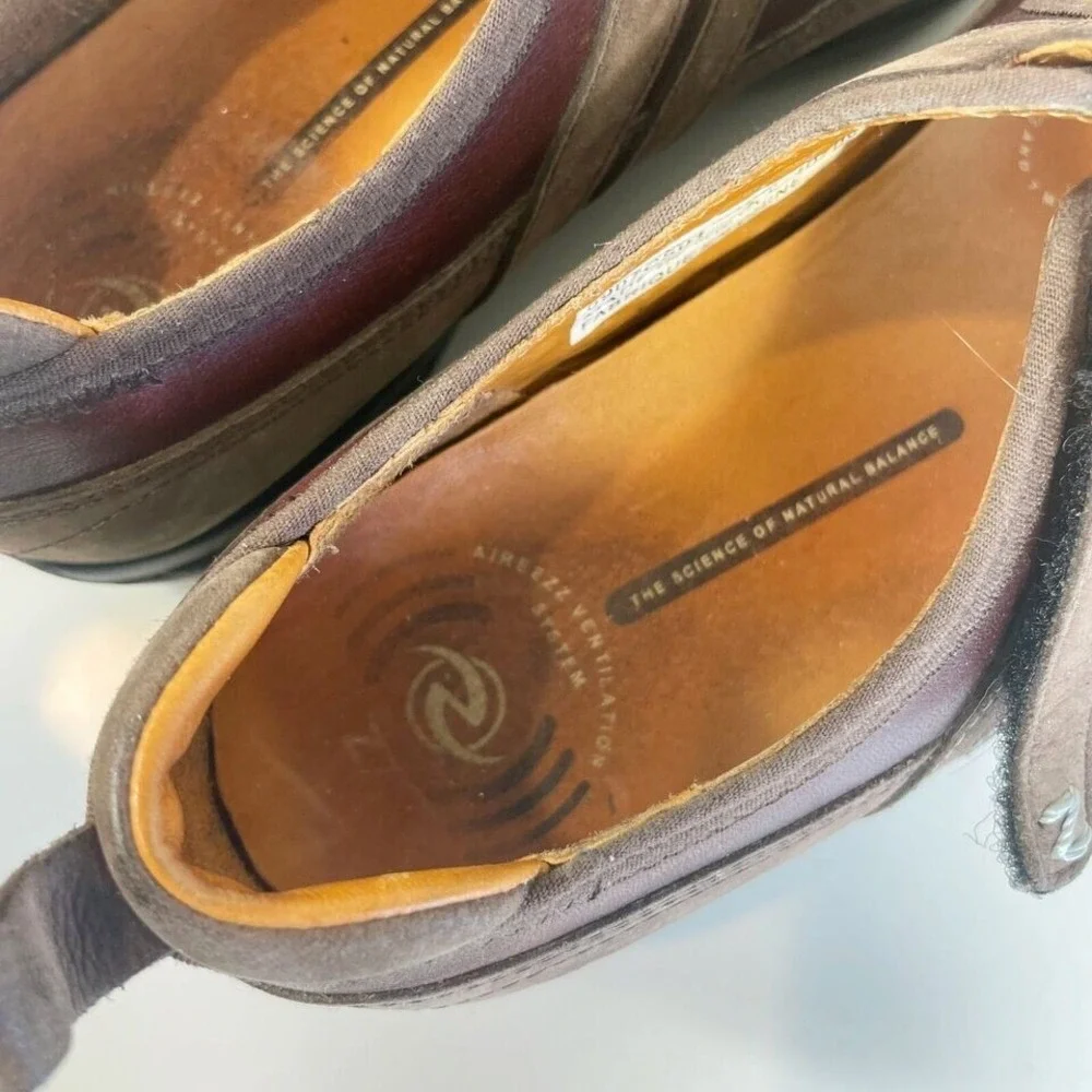 Z7 Serenity Mary Jane Flat Comfort Shoes Womens‎ 5.5 Brown Leather Waterproof